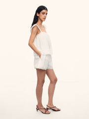 Orchard cotton-silk top