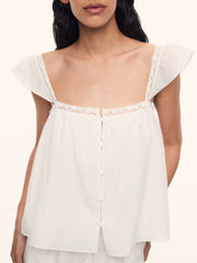 Orchard cotton-silk top