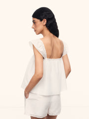 Orchard cotton-silk top