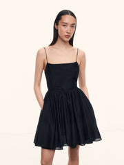 Orchard cotton-silk dress