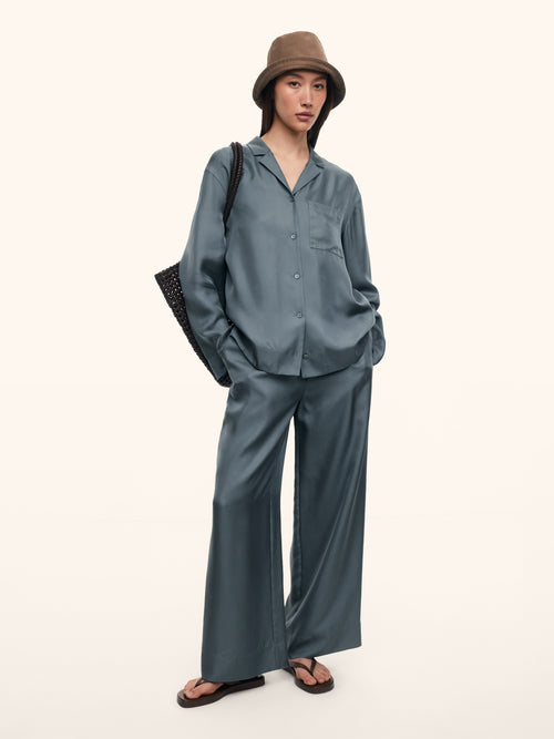 Vega silk trousers