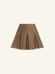 Cotton-silk skirt