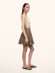Cotton-silk skirt