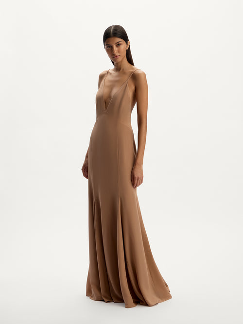 Silk chiffon dress