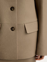 Leather blazer