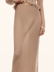Baroque silk chiffon skirt