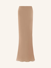 Baroque silk chiffon skirt