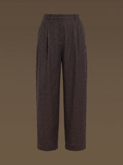 Elm wool-linen-silk trousers