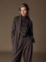 Elm wool-linen-silk shirt