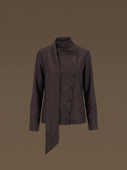 Elm wool-linen-silk shirt