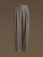 Elm wool-linen-silk trousers