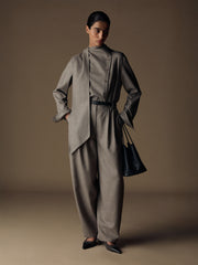 Elm wool-linen-silk shirt