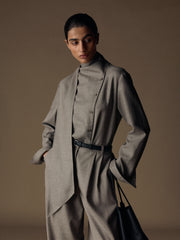 Elm wool-linen-silk shirt
