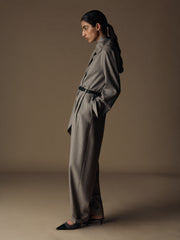 Elm wool-linen-silk shirt