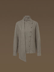 Elm wool-linen-silk shirt