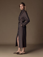 Elm wool-linen-silk skirt