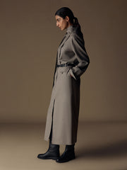 Elm wool-linen-silk skirt