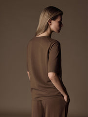Camelia merino-silk jumper