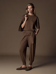 Camelia merino-silk jumper