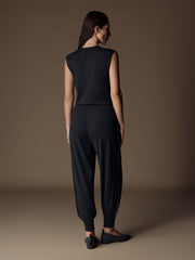 Camelia merino-silk trousers