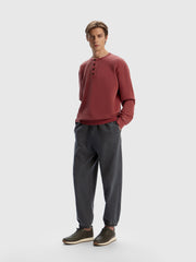 Garment-dyed terry sweatshirt