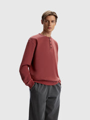 Garment-dyed terry sweatshirt