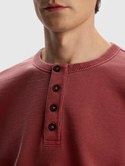Garment-dyed terry sweatshirt