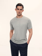 Silk-cotton T-shirt