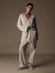 Hygge cashmere-silk cardigan