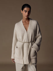 Hygge cashmere-silk cardigan