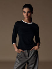 Ember merino top