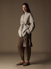 Ripple wool-cashmere coat