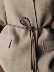 Ripple wool-cashmere coat