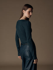 Amga wool-silk bodysuit