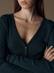 Amga wool-silk bodysuit