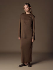 Camelia merino-silk jumper
