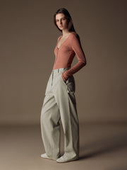 Amga wool-silk bodysuit