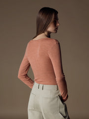 Amga wool-silk bodysuit
