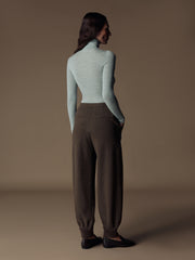 Cedar wool-cotton-cashmere trousers