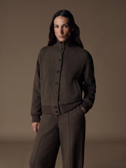 Cedar wool-cotton-cashmere bomber