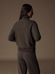 Cedar wool-cotton-cashmere bomber