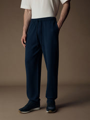 Tetris merino-cotton trousers