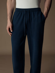 Tetris merino-cotton trousers