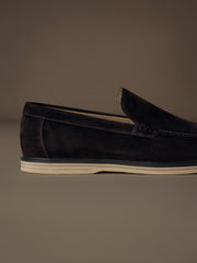 City suede loafers