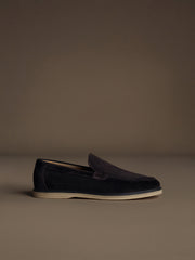 City suede loafers