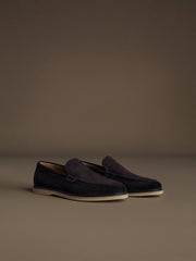 City suede loafers
