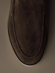 City suede loafers