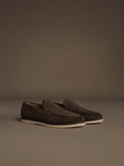 City suede loafers