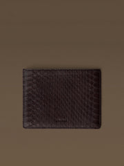 Meteor snakeskin card holder