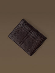 Meteor snakeskin card holder